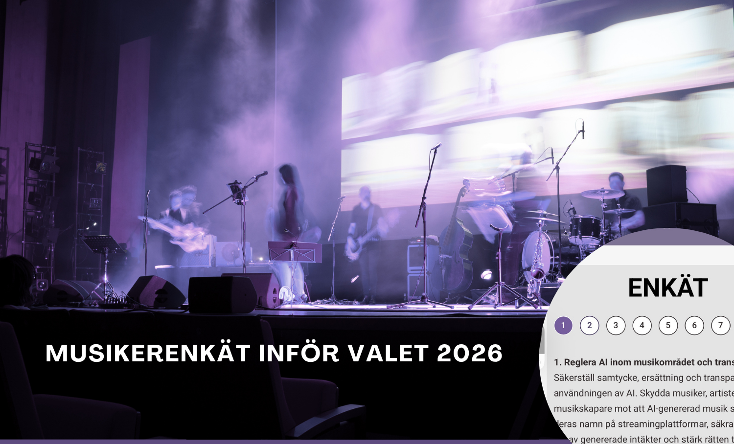 musikerenkät inför valet 2026